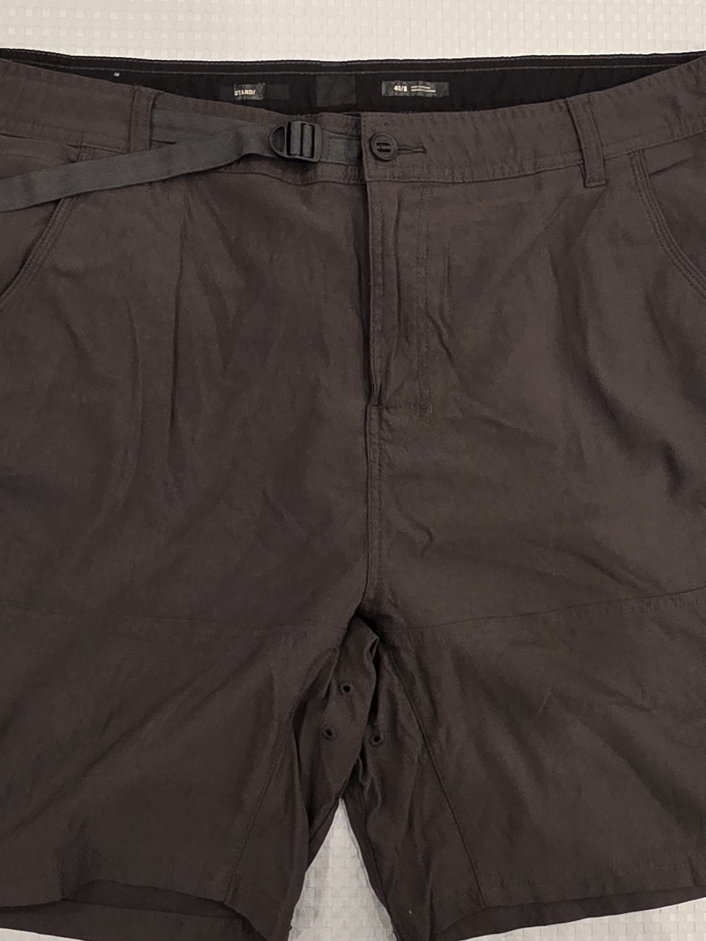prAna Men's Stretch Zion Short II - Size 40 x 8" Inseam - Mud / Sepia Brown